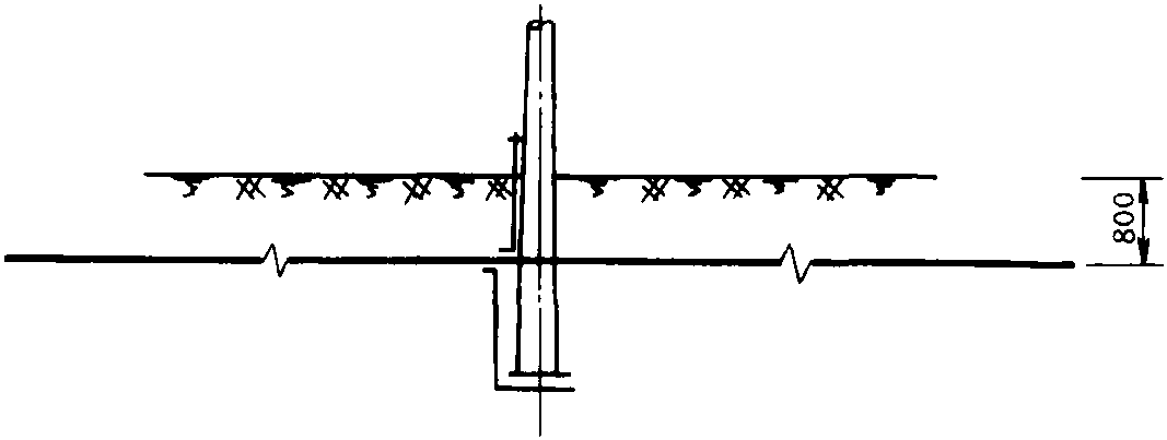 图7-54 单杆接地装置施工图